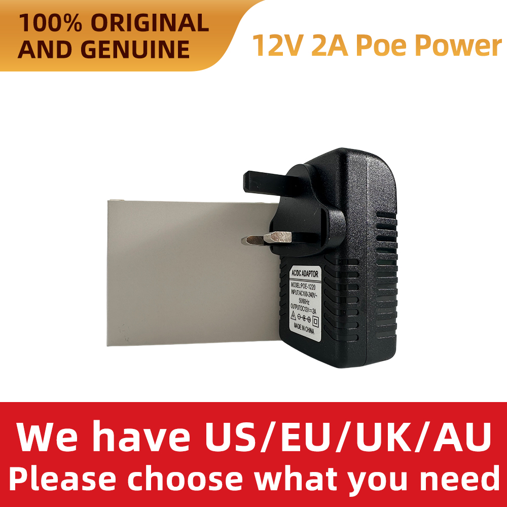 Power Over Ethernet - 12V 2A POE-Injektor 24W 10/100Mbps Power