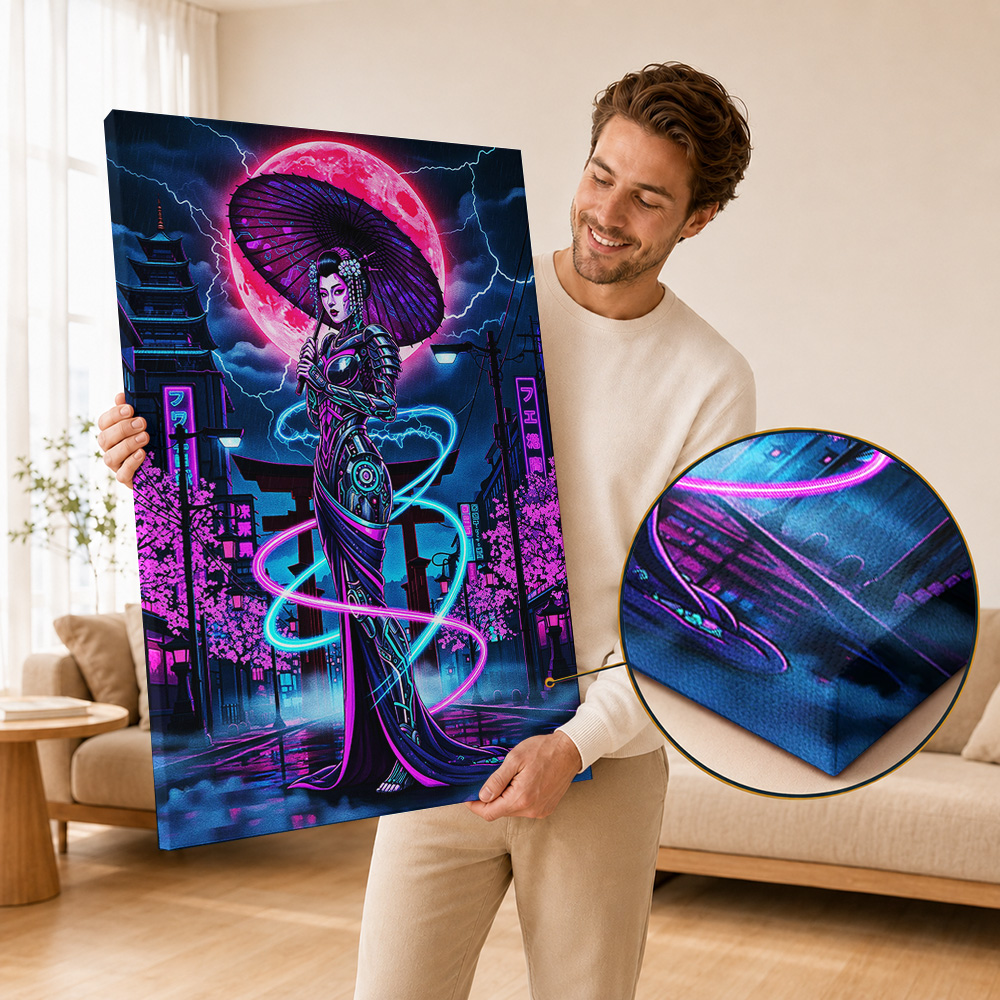 Cyberpunk-Leinwanddruck-Poster – Office Technologies Bewertung und Preis